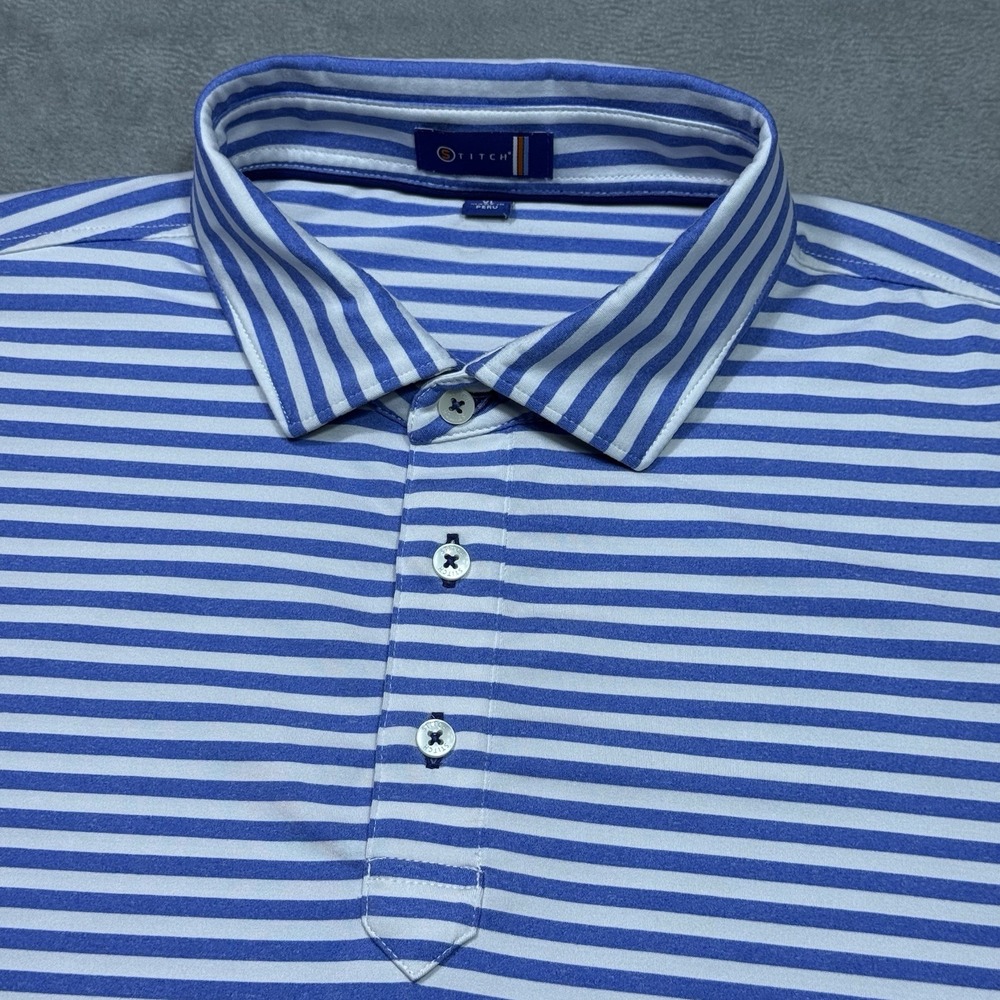 Stitch Golf Polo Mens XL Performance Stretch Athleisure Active Dadcore Normcore